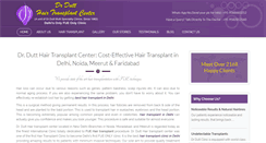 Desktop Screenshot of drdutthairtransplant.com